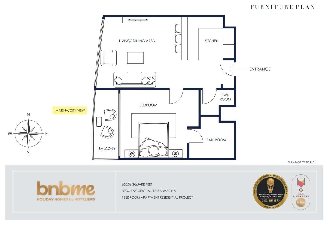 Bnbme - Bay Central Leilighet Dubai Eksteriør bilde